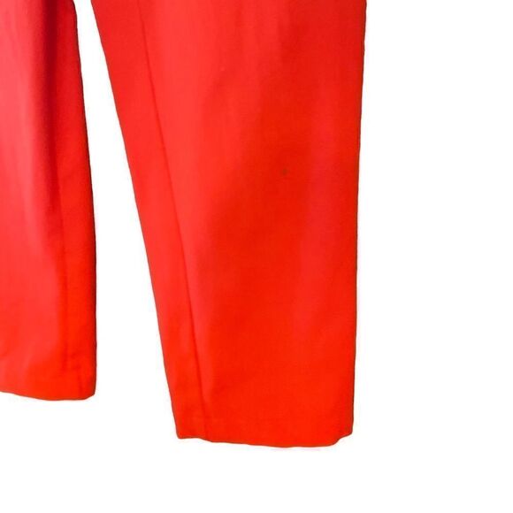 St. John Sz 6 Red Cotton Spandex High Waisted Classic Resort Wear Pants - Picture 5 of 8